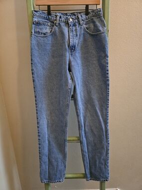 Ralph Lauren Women's Relaxed Fit Jeans, Medium Blue Denim, Sz 12x33